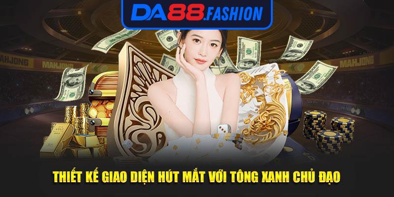 Thiết kế giao diện hút mắt với tông xanh chủ đạo