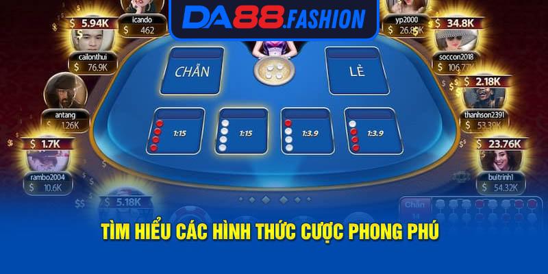 Tìm hiểu các hình thức cược phong phú  